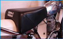 Seat on CCM Motorcycle